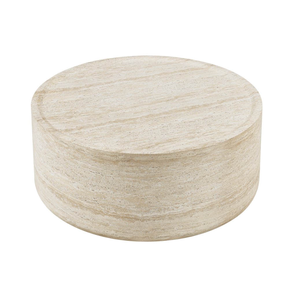 Modern Organic Drum Center Table