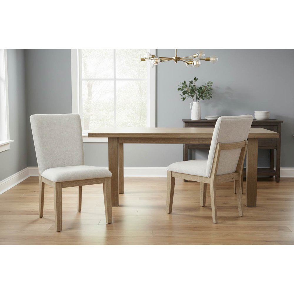 Rectangular Table and 6 Upholstered Chairs