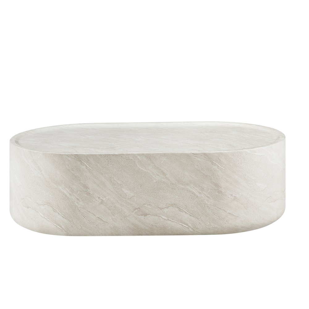 Modern Organic Large Drum Center Table