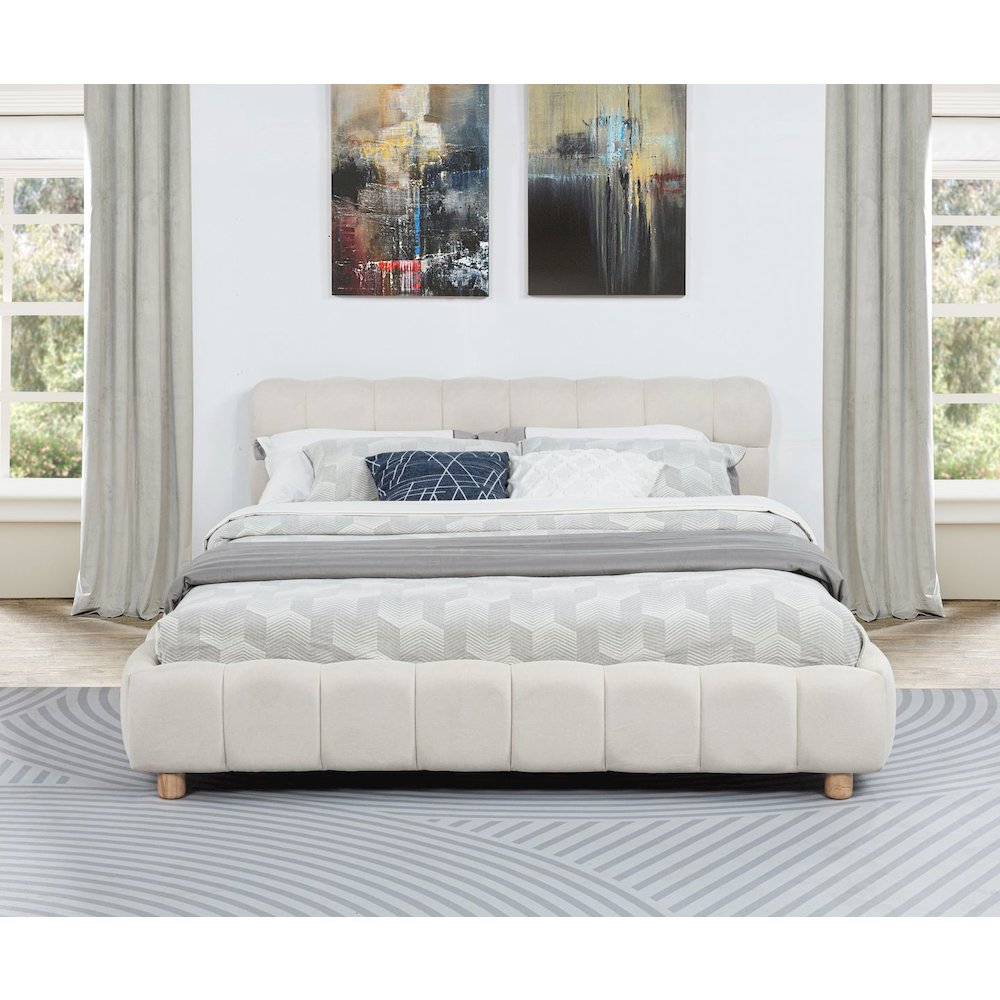 Ctoria Queen Burlap Bed