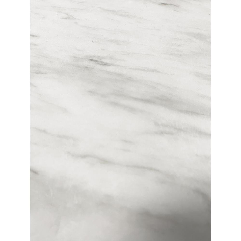 Best Master Furniture Lexington 52″ Round White Faux Marble Dining Table