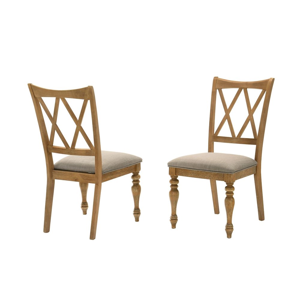 Dining Chairs with Linen Blend Cushions