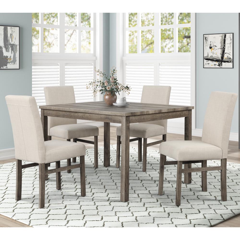Vitalita 5-piece Antique Natural Oak Rectangular Dinette Set