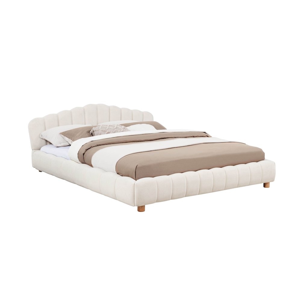 Ctera Queen Velvet Bed