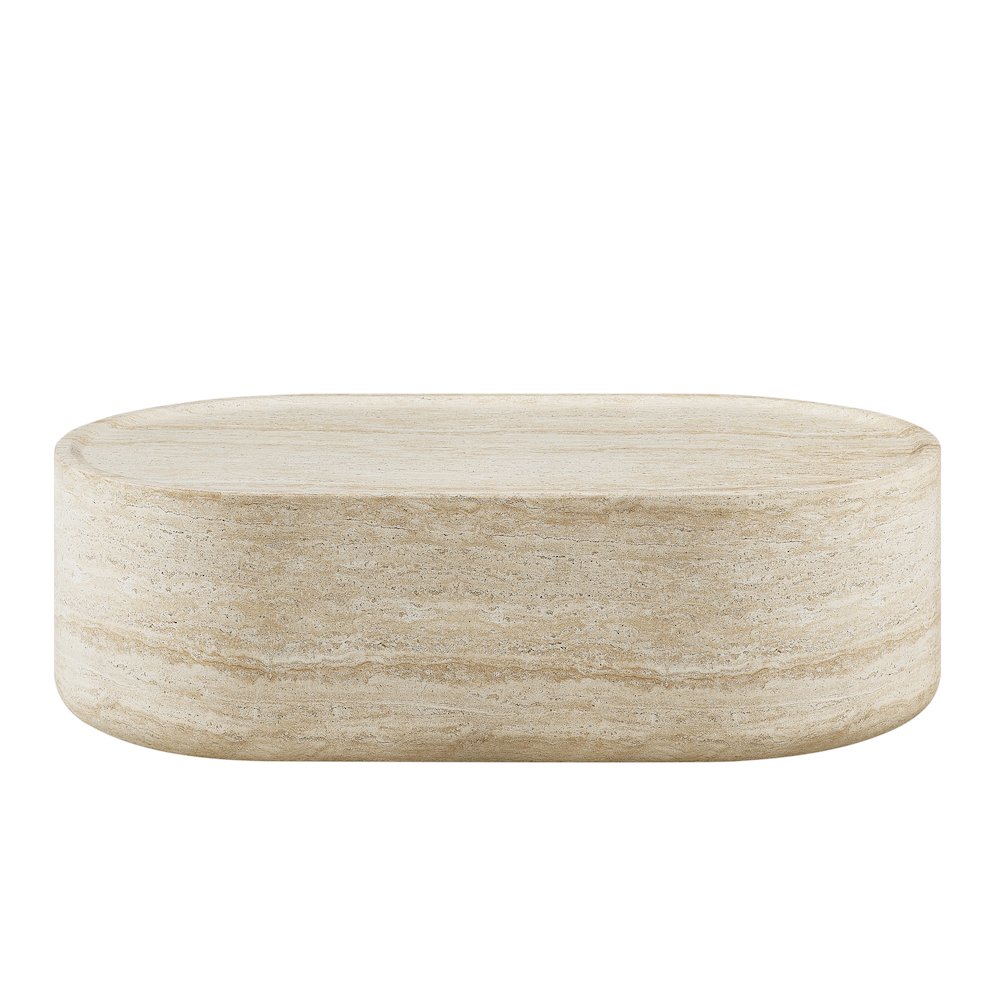 Modern Organic Large Drum Center Table