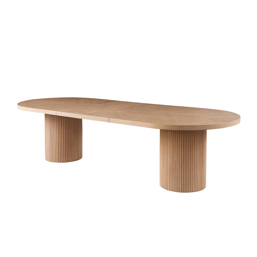 Cato Light Oak Oval Dining Table