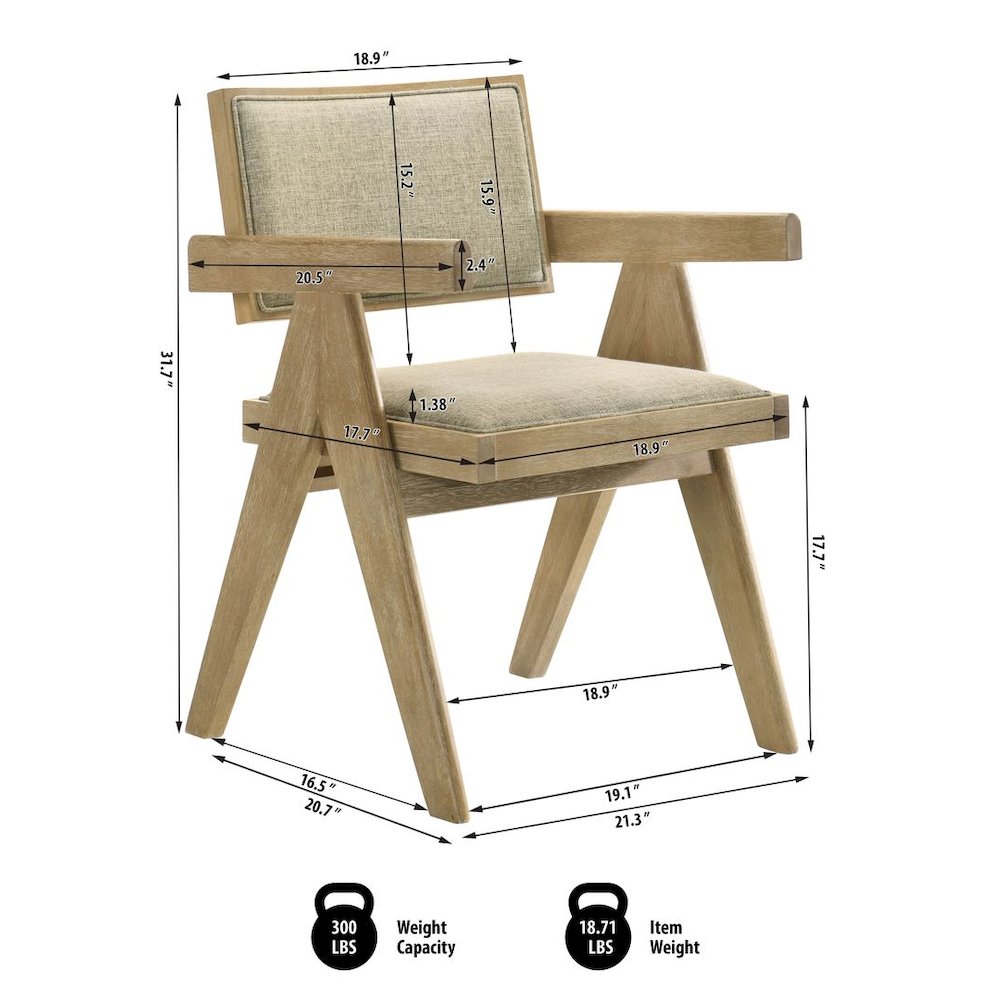 Malibu Transitional Upholstered Dining Chairs