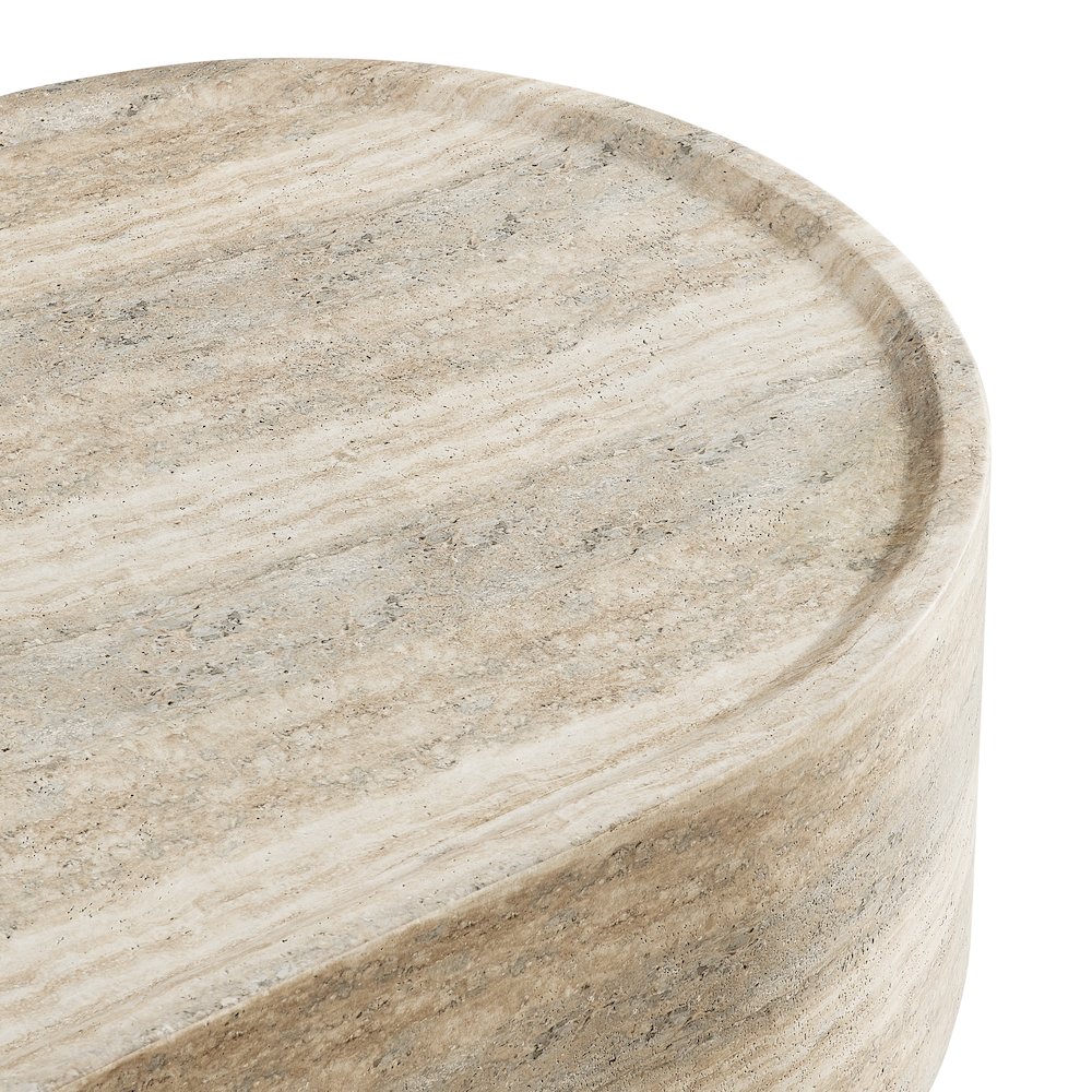 Modern Organic Large Drum Center Table