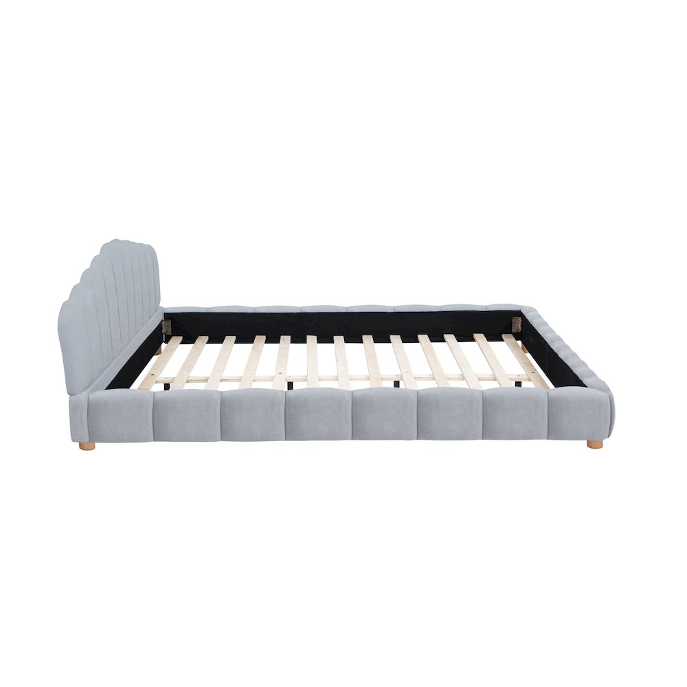 Ctera Queen Velvet Bed