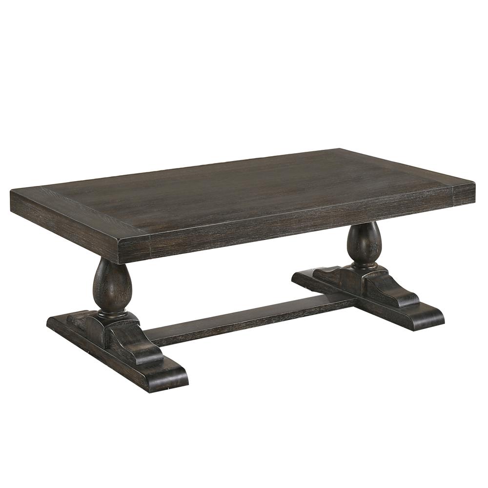 Best Master Furniture Amy 52″ Transitional Wood Coffee Table in Dove Gray