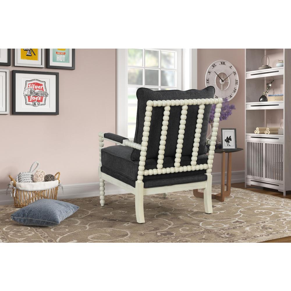 Jewell Fabric Accent Chair Charcoal