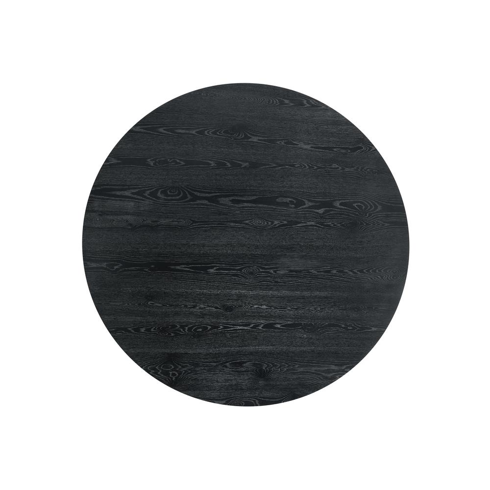 Terra Ebony Black Round Dining Table