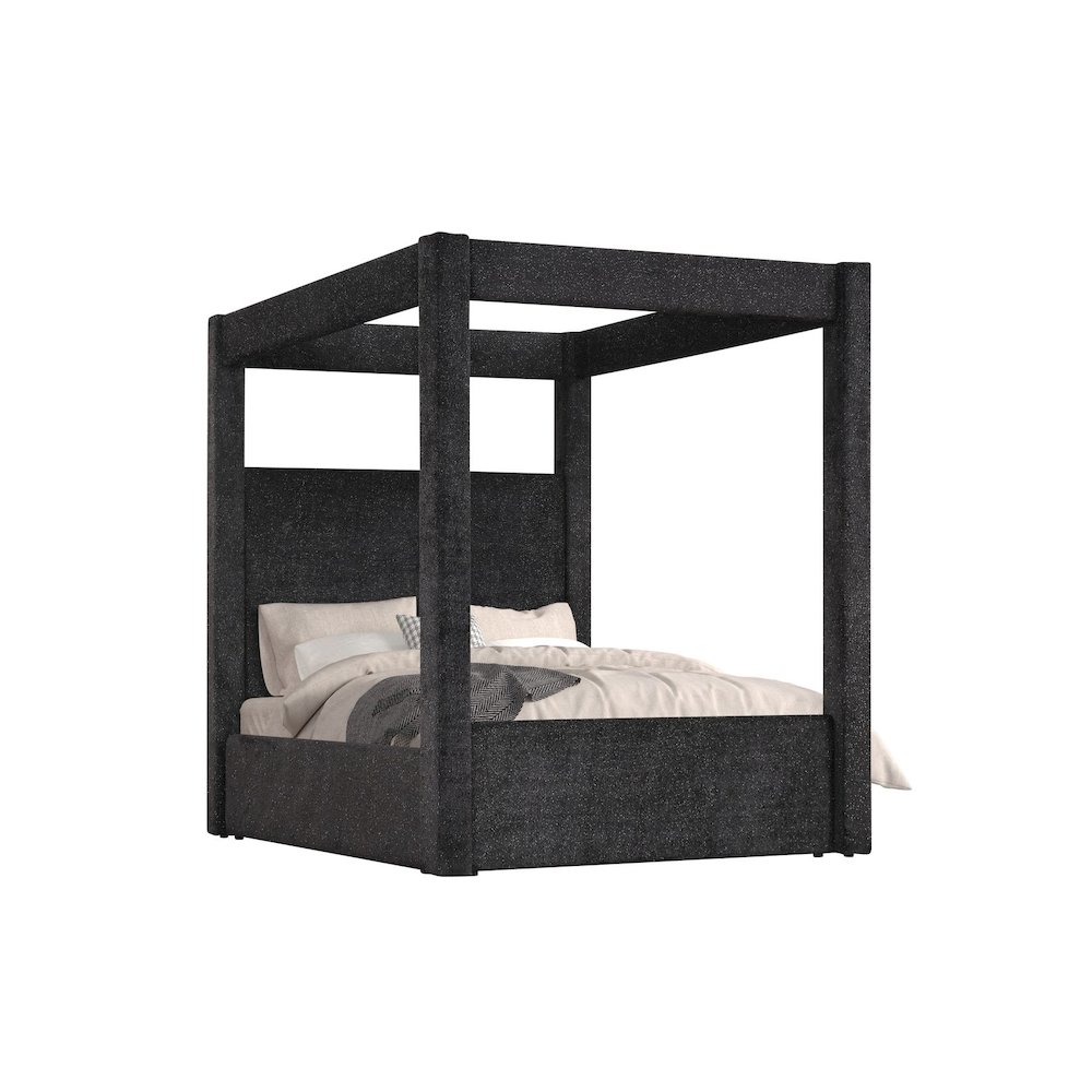 Borealis Canopy Bed Frame with Starry Upholstery