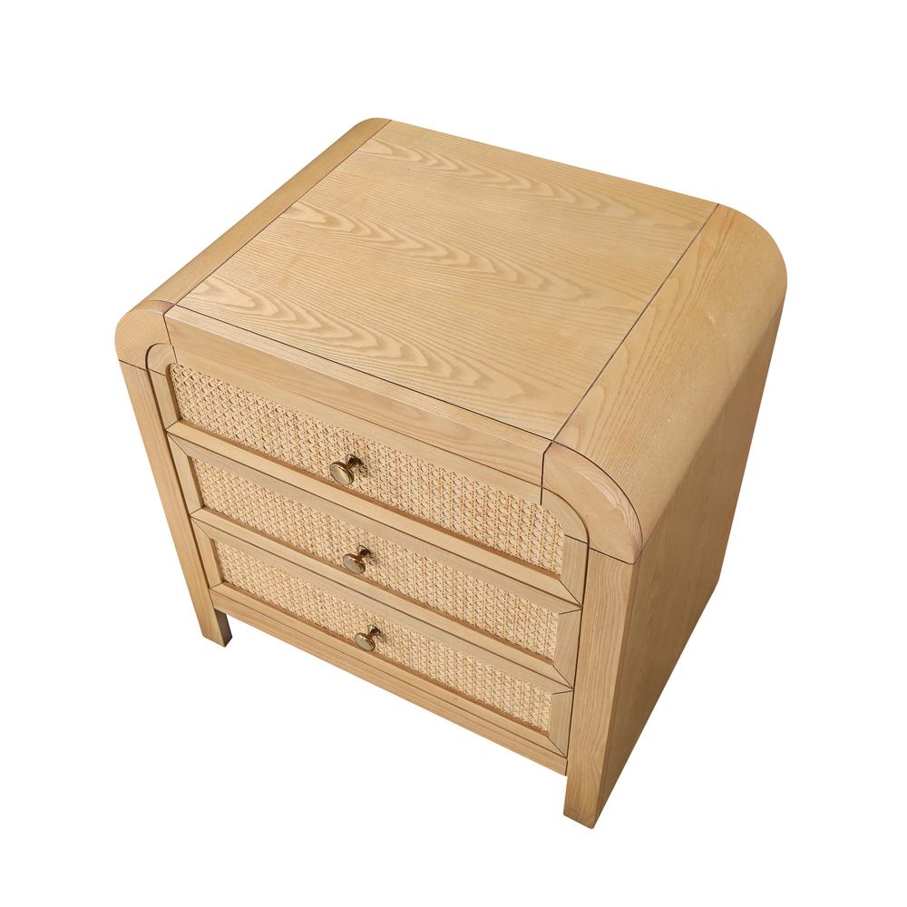 Baee Rattan Natural Nightstand