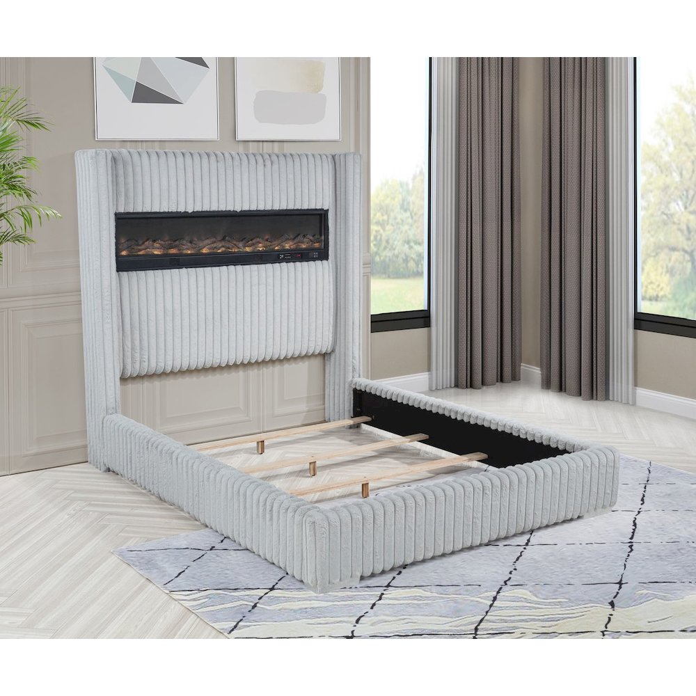Uphoria Rabbit Velvet Queen Bed