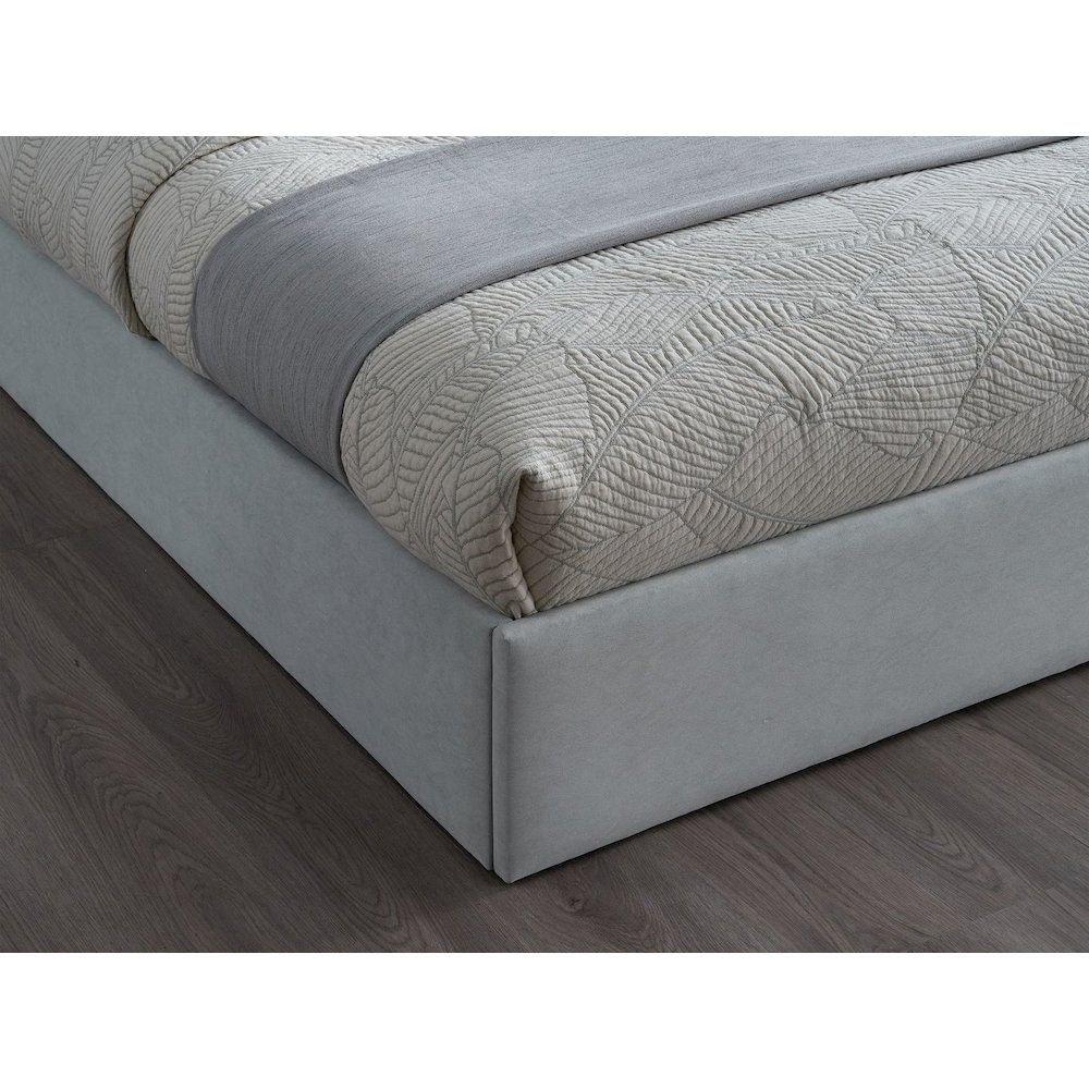 Modern Mirrored Platform Bed Frame