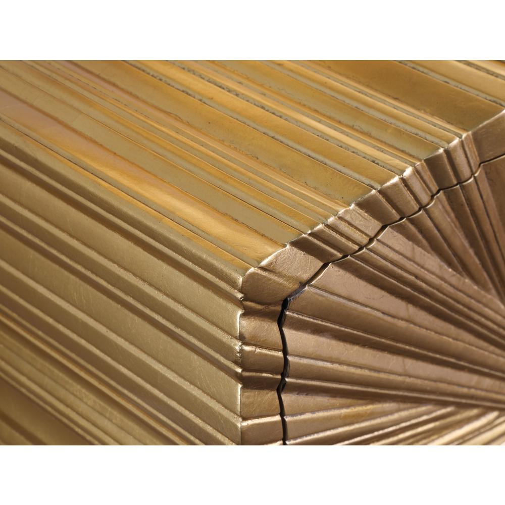 Lacy Metallic Gold Sheen Sideboard