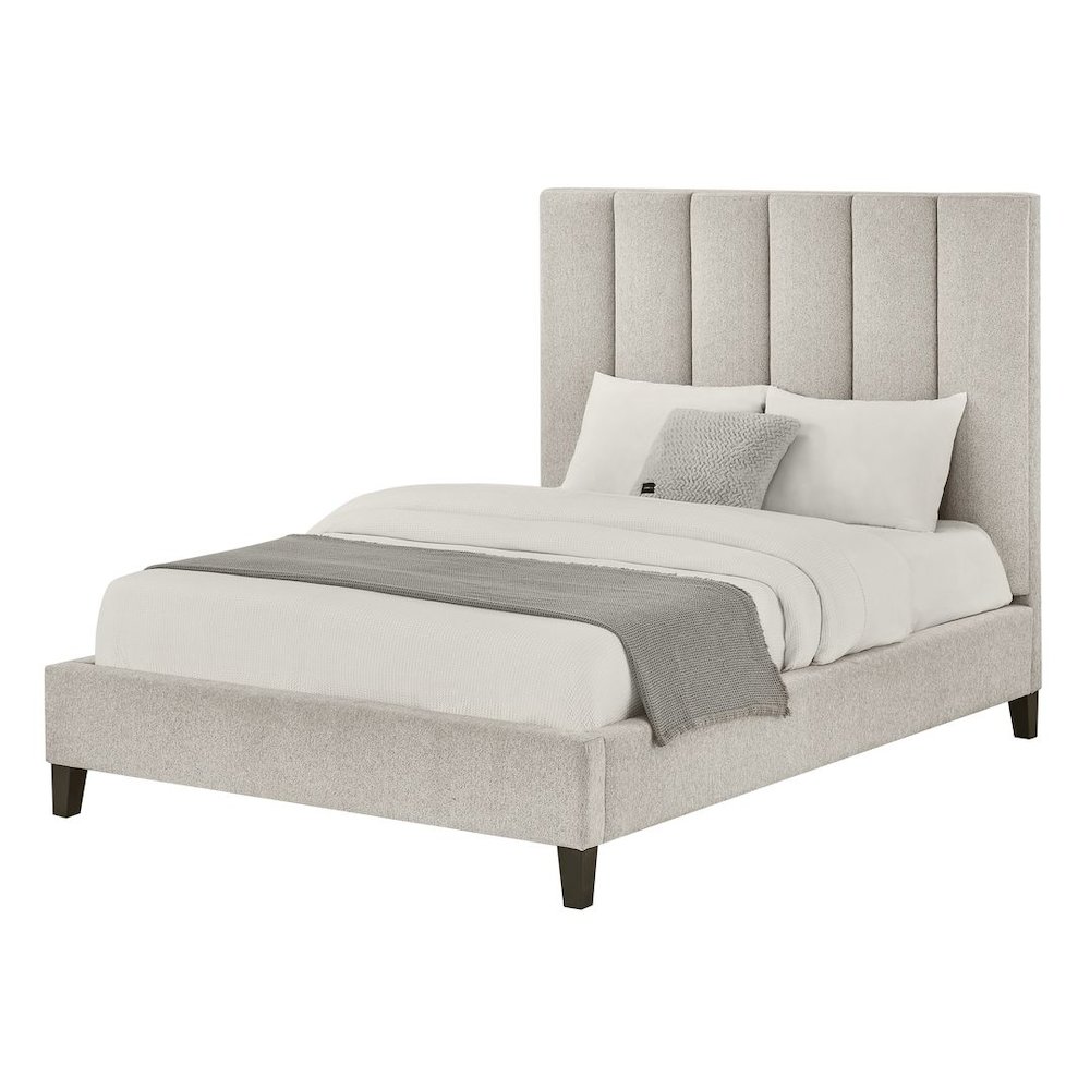 Modern Upholstered Low-Profile Bed Frame