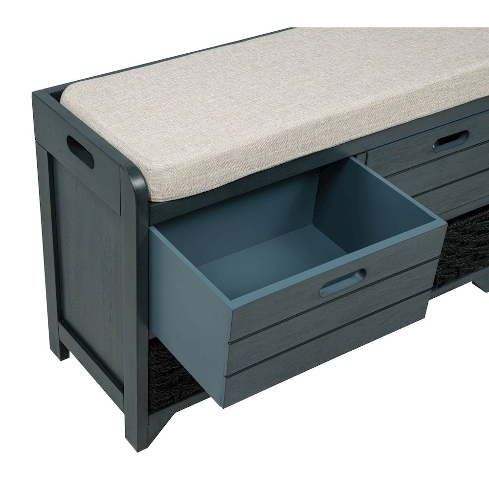 Delport Fully Assembled 2-Drawer Storage Entryway Bench