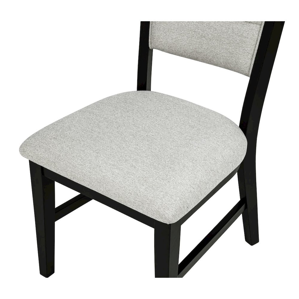 5-Piece Transitional Round Dining Set with Pedestal Base