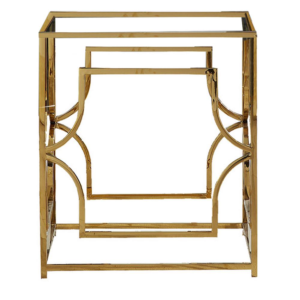 Herk Gold Plated Dining Table Base Only