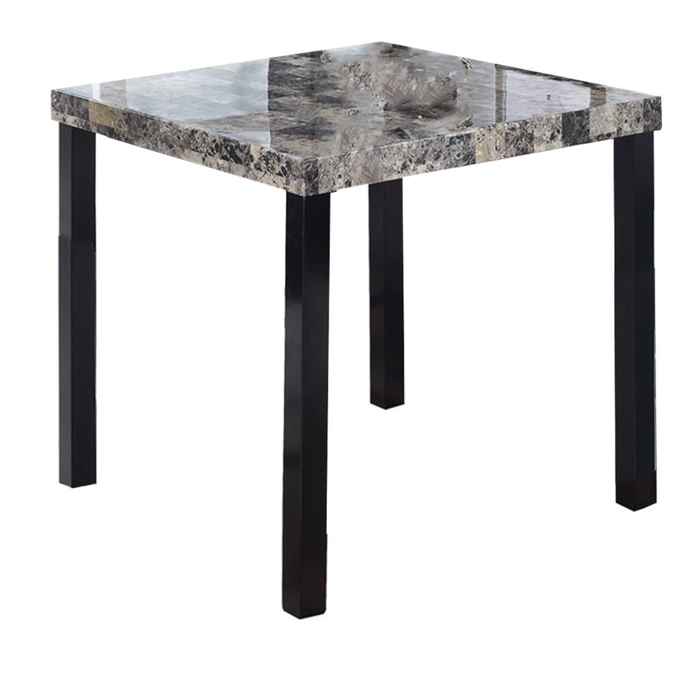 Best Master Melissa Square Faux Marble Top Counter Height Table