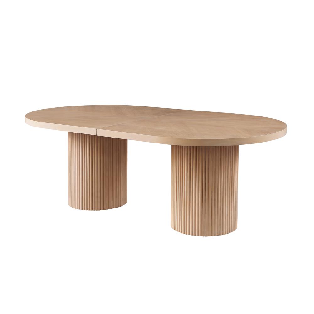 Cato Light Oak Oval Dining Table