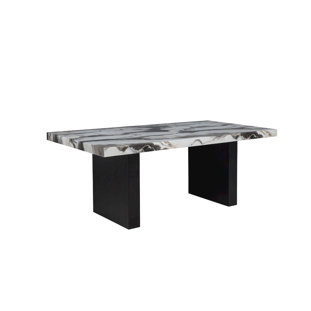 Sheridan Rectangle Charcoal Lava Top Dining Table
