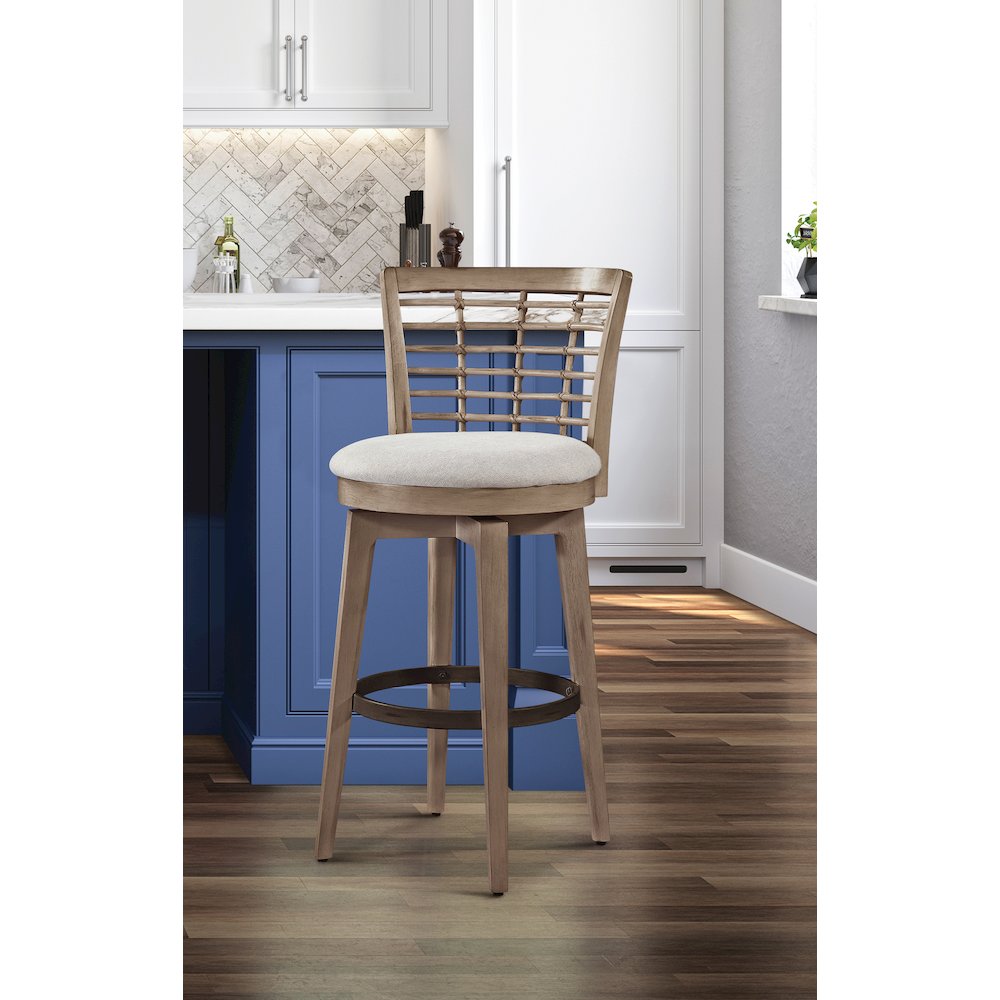 Beach Comber Bar Height Swivel Stool – Brown