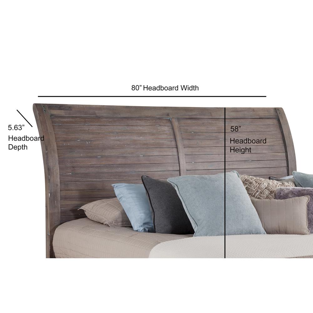 Aurora Sleigh 6/6 Headboard – Weathered Grey
