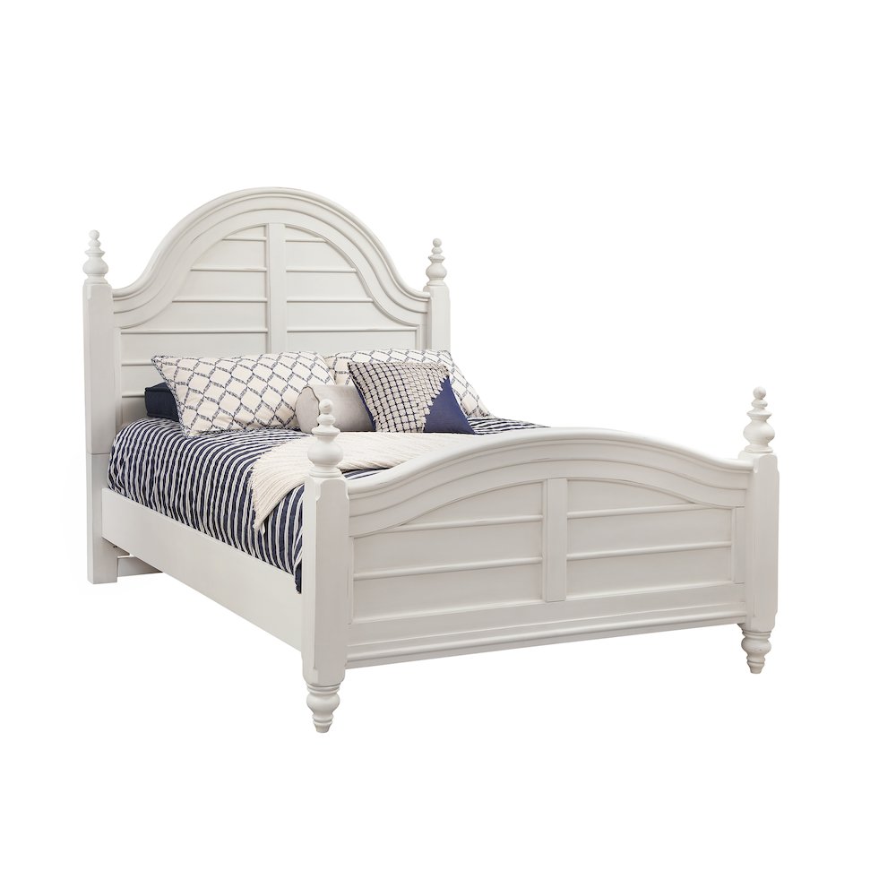 Rodanthe Queen Panel Bed – Dove White