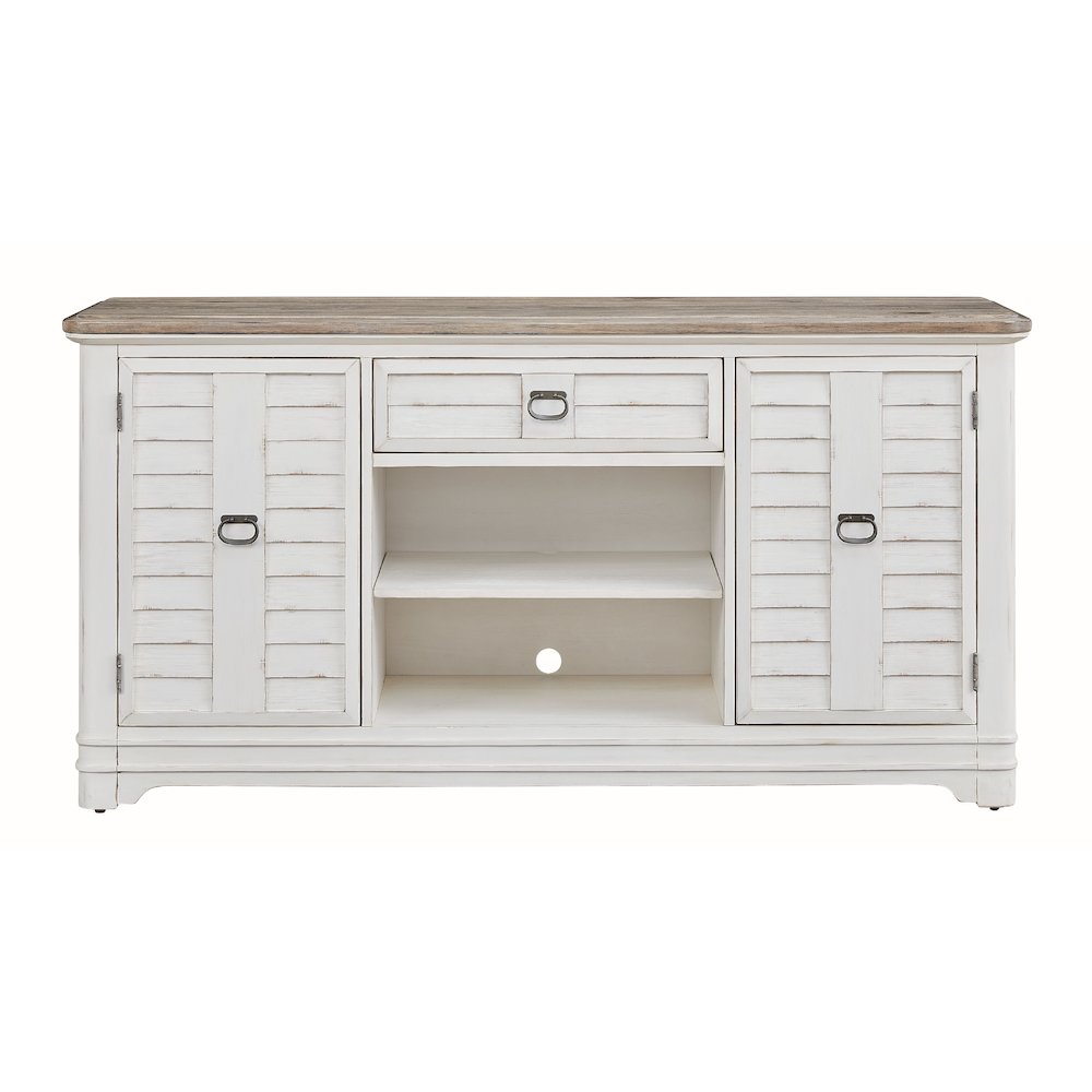 Meadowbrook Server – Whitewash with Sand Top