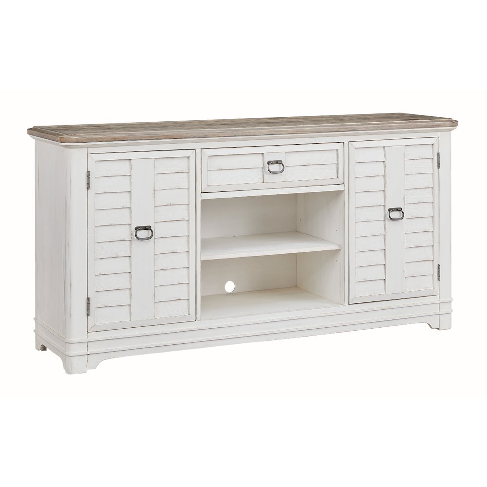 Meadowbrook Server – Whitewash with Sand Top