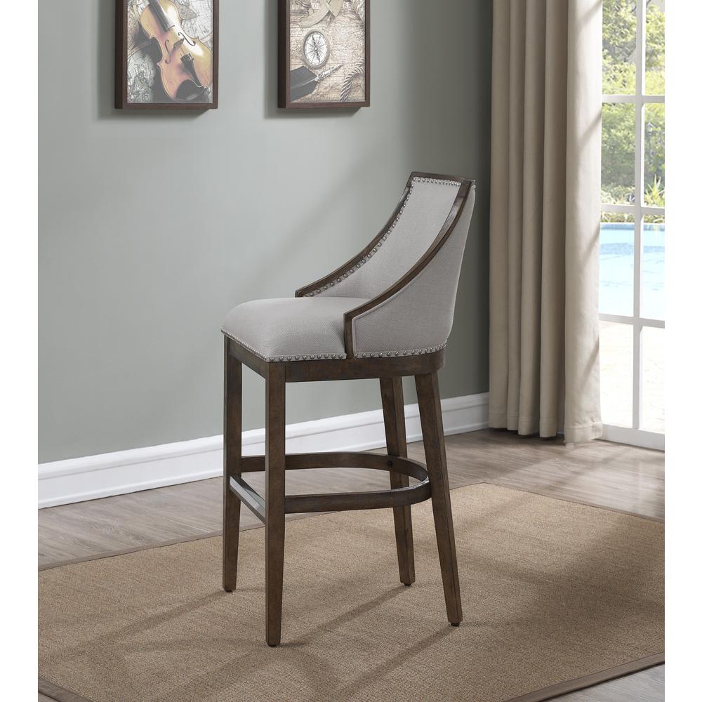 Brewer 26″ Stool – Drift Brown