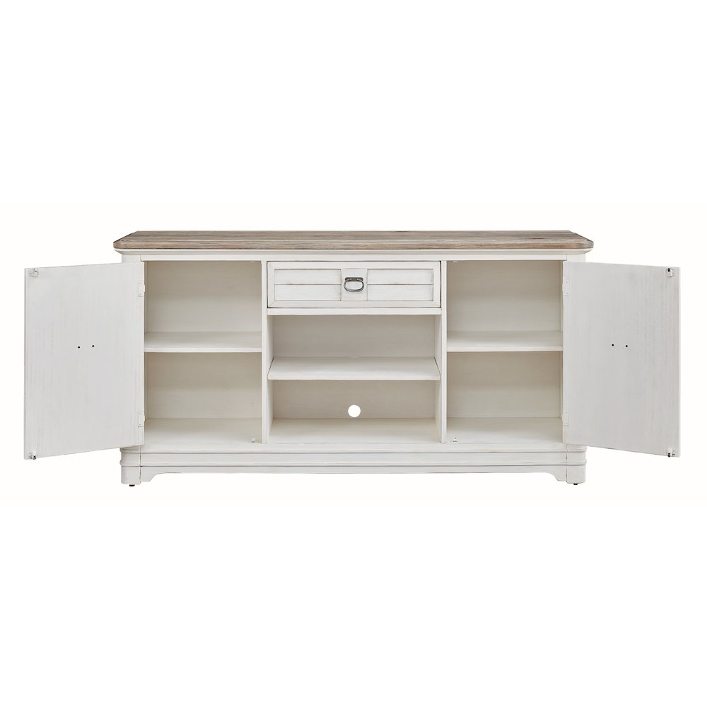 Meadowbrook Server – Whitewash with Sand Top