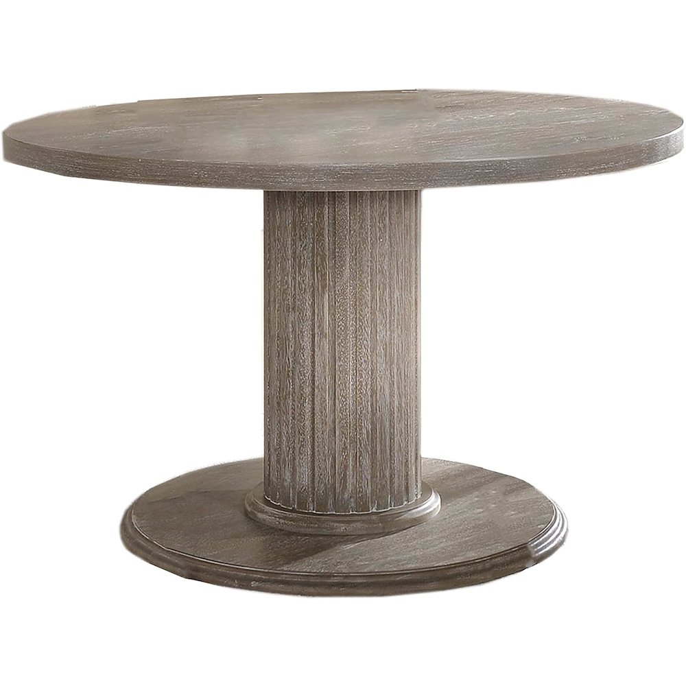 Best Master Furniture Jessica 47″ Transitional Wood Dinette Table in Gray