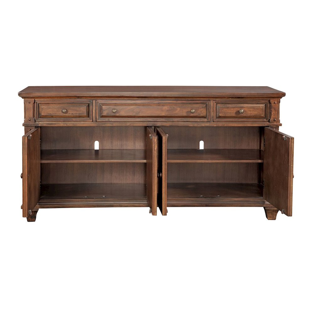 Sedona 72″ Entertainment Console – Cinnamon Cherry