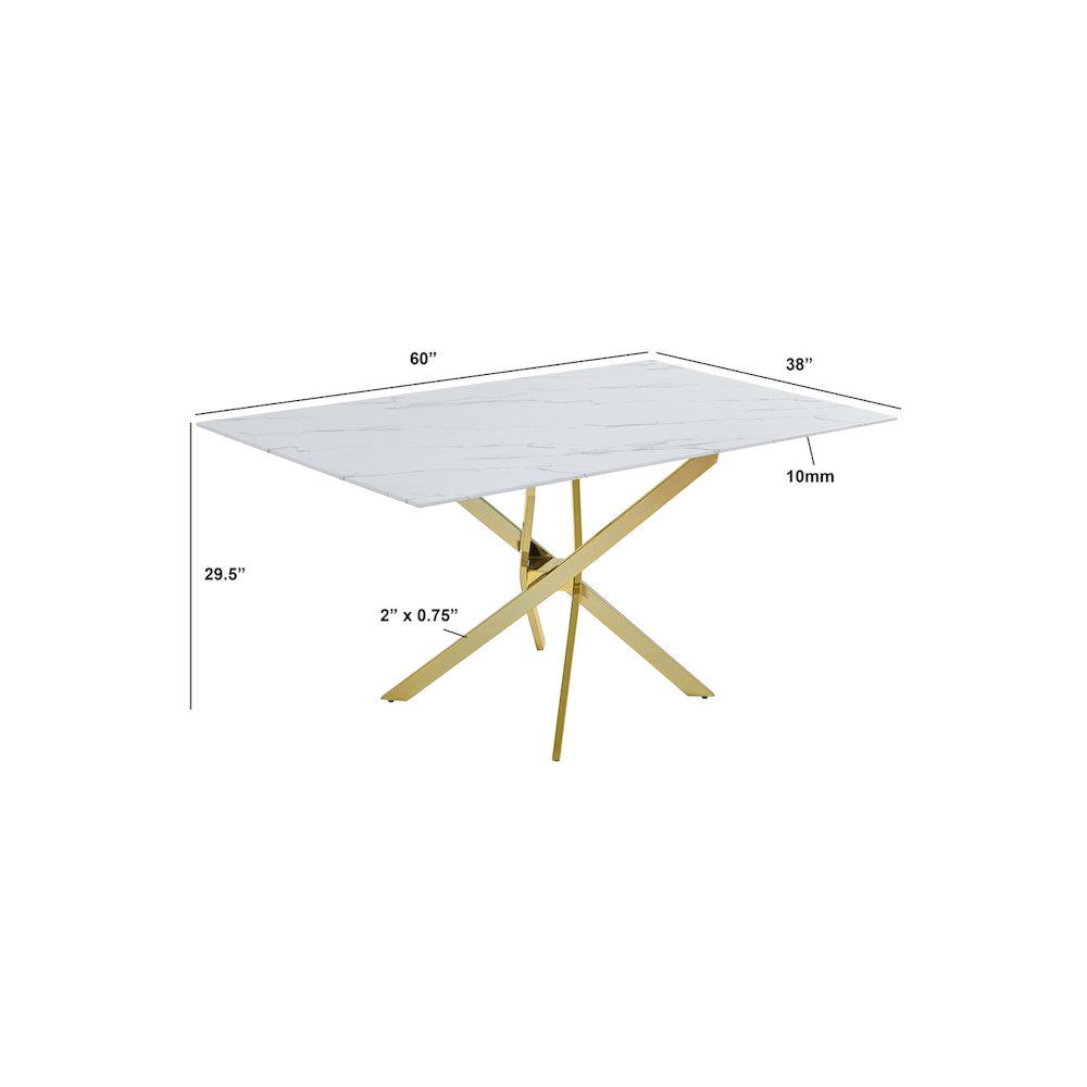 Best Quality Furniture Glass With White Marble Wrap Dining Set And Cream Chairs