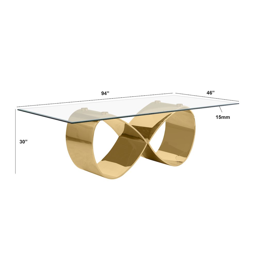 9Pc Tempered Glass Dining Set With 8 Cream Boucle Fabric Side Chairs
