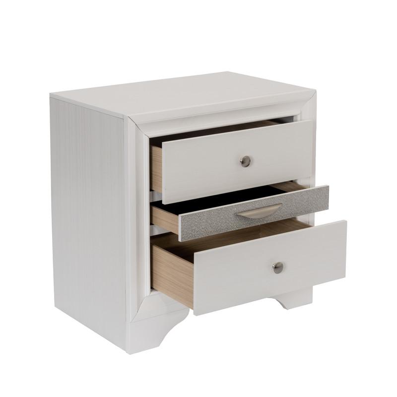 Catherine White Platform Queen Bed – White