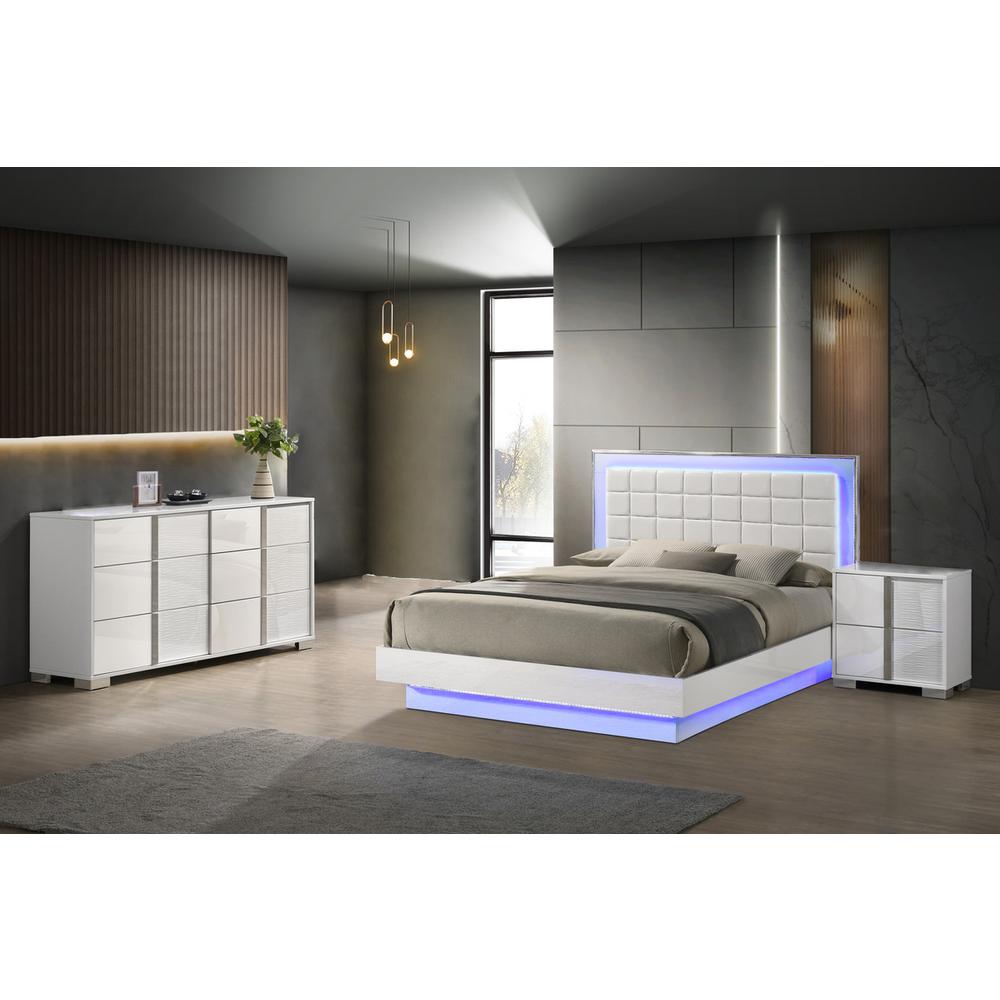 3 piece futuristic bedroom set