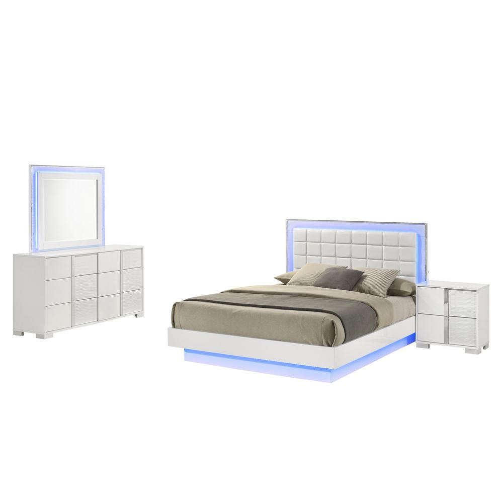 4 piece futuristic bedroom set