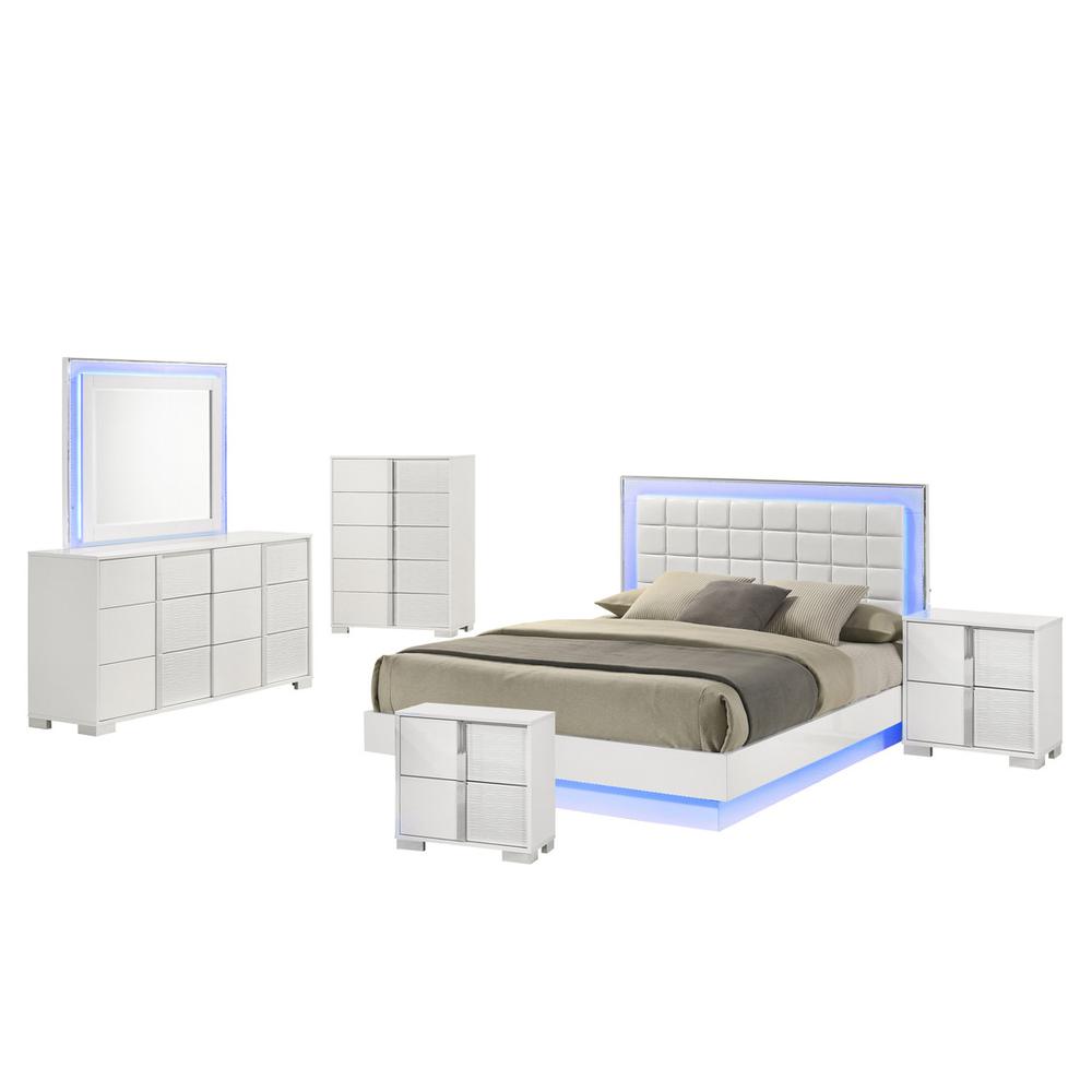 6 piece futuristic bedroom set