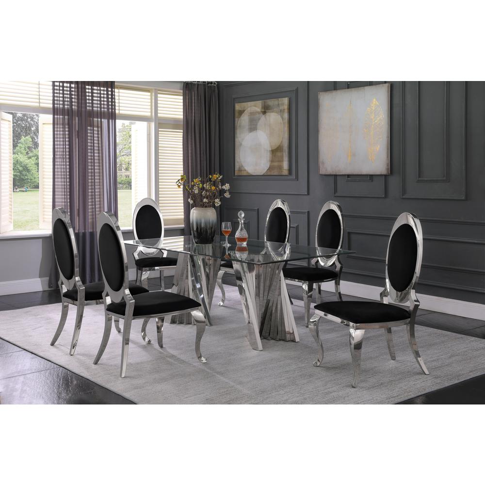 Stainless Steel Frame (Set of 2) – Black