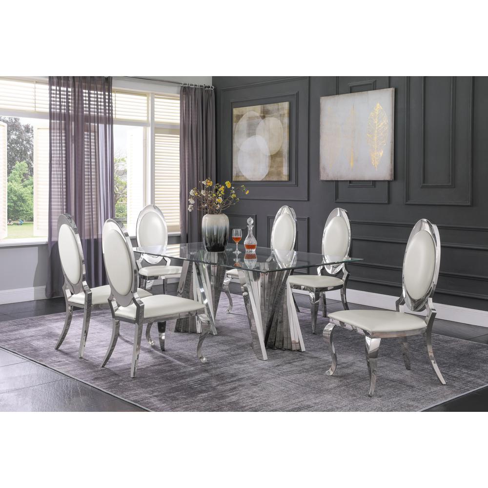 Stainless Steel Frame (Set of 2) – White