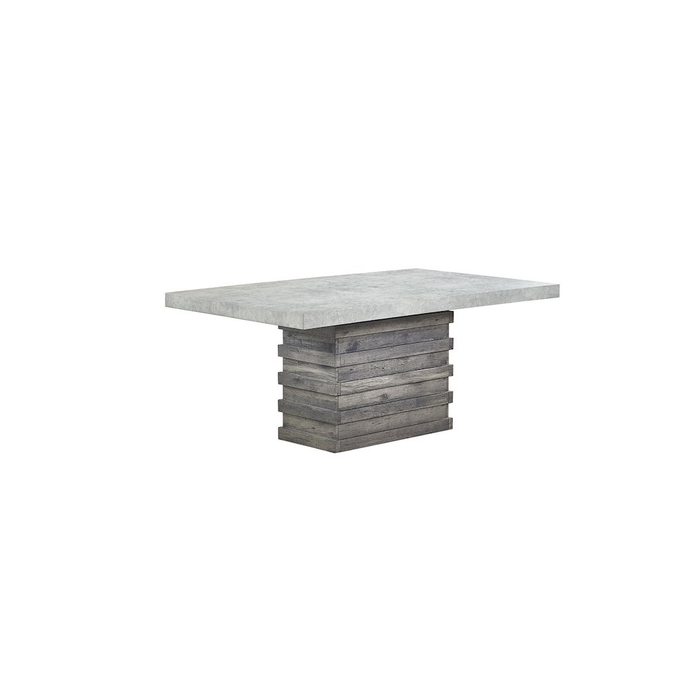 5pc Dining Set with 3D texture Paper with Gray Chairs