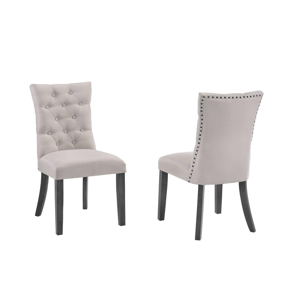 Uph Side Chairs Tufted & Nailhead Trim