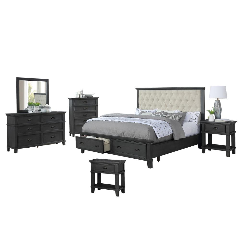 Sandy Platform 6 Piece Bedroom Set