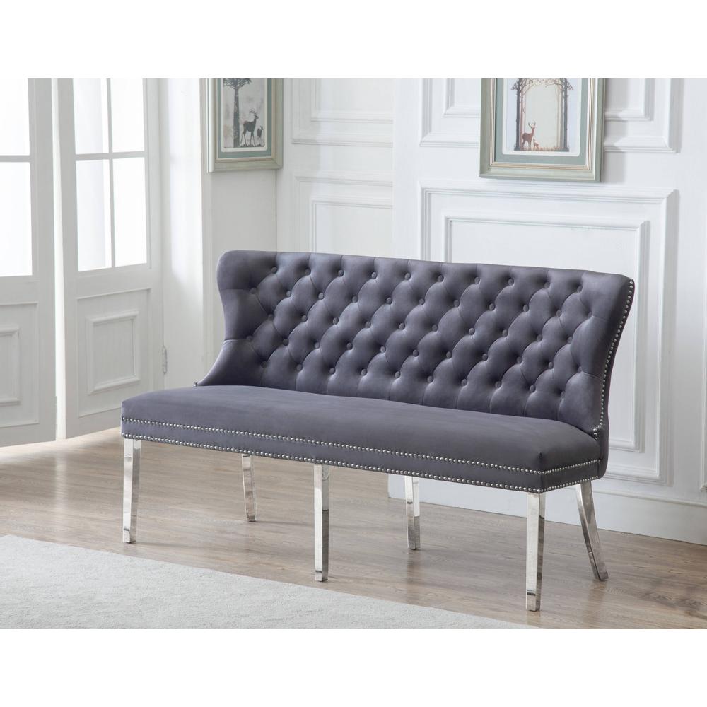 Bench with Tufted Buttons