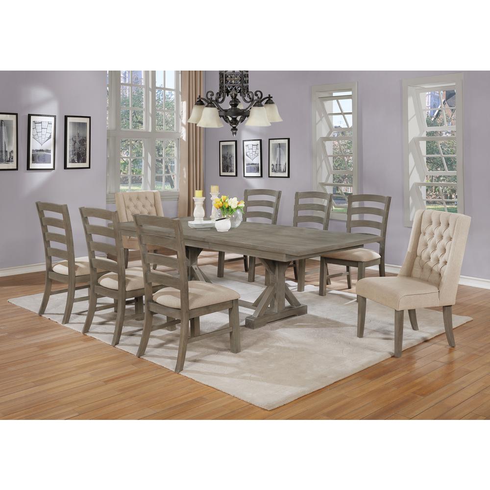 Classic Extension Dining 9 Piece Set w/18″Center Leaf